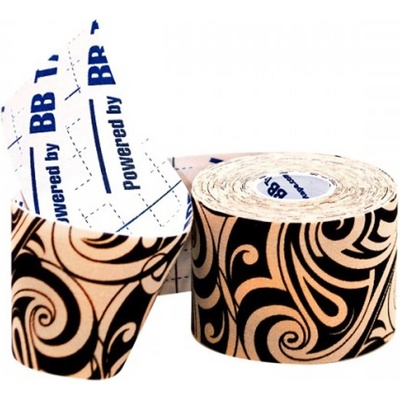 BB Tape Design Kineziologické tejpy Tattoo hnedá 500 x 5 cm