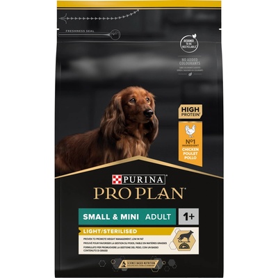 Pro Plan Small & Mini Adult Light Sterilised kuře 3 kg
