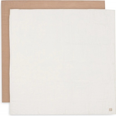Jollein zavinovacie 115x115 cm Biscuit / Ivory 2ks