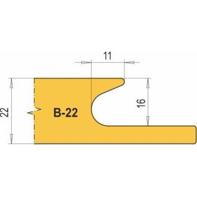 VBD pro frézu na nábytkové úchytky B22-SF (1 ks)