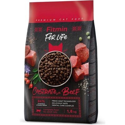 Fitmin For Life Cat Castrate Beef 1,8 kg