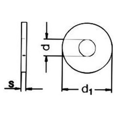 podložka M16 pr.17x50x3 A2 NEREZ pod nýty DIN 9021 [1 ks] – Hledejceny.cz