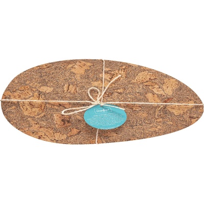 Casafina Podložka Vejce Cork Collection přírodní Iceberg 42x31cm