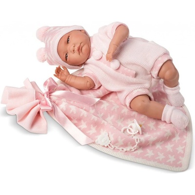 Llorens s růžovou dekou 40 cm 605841