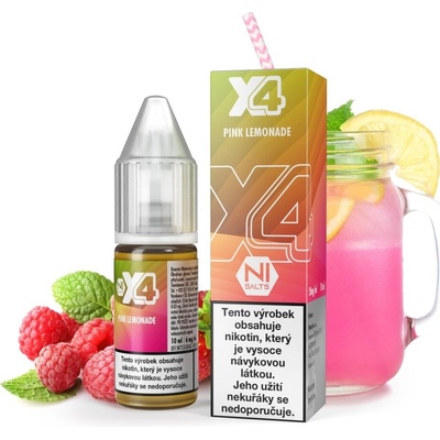X4 Bar Juice Růžová limonáda 10 ml 20 mg