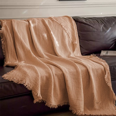 Takoy Přehoz na postel 200x230 mušelín mocha mousse-HT-00200 200 x 230 cm
