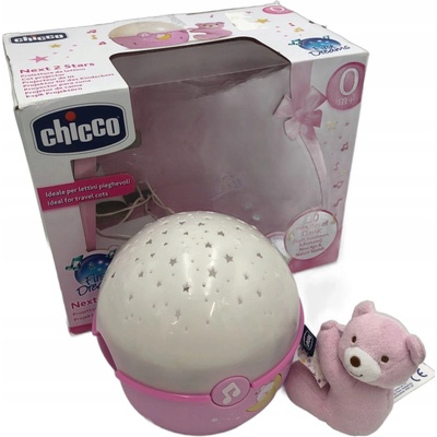 Chicco projektor s melódiou Next 2 Stars Macko ružový