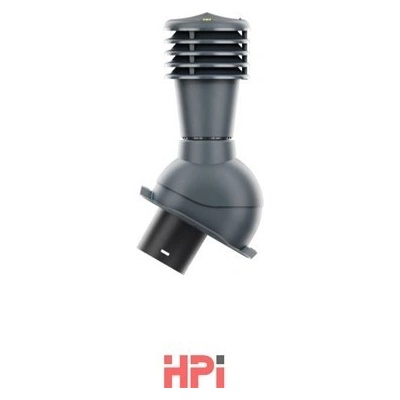 HPI Odvětrávací set 125/110 nízký profil pro plechové tvarované krytiny antracit