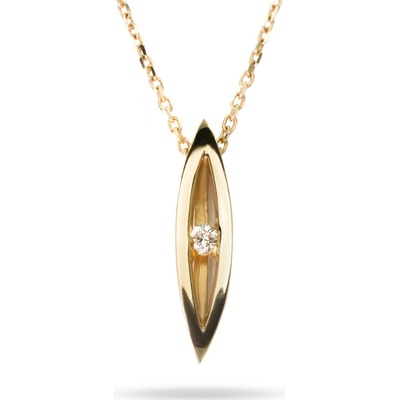 Alo Zlatý náhrdeľník Jewelry s diamantmi 2840578