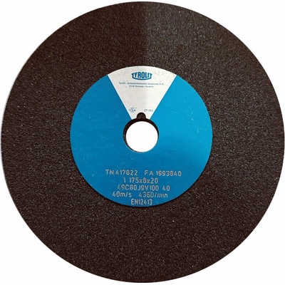 Tyrolit 49C80J10V40 Brúsny kotúč 175 x 8 x 20 mm 80T417822