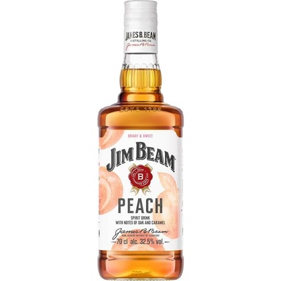 Jim Beam Peach Spirit Drink 32,5% 0,7 l (holá láhev)