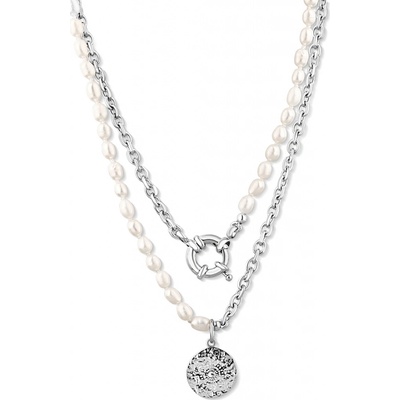 JwL Luxury Pearls Štýlový náhrdelník s pravými riečnymi perlami JL0799