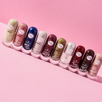 Essence Gel Nail Colour rýchloschnúci lak na nechty s lesklým efektom 47 pink ink 8 ml