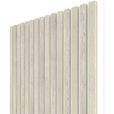 Wall Concept akustický panel Moonlight, biely filc + MDF, 2750 x 604 x 21 mm 1,66m²
