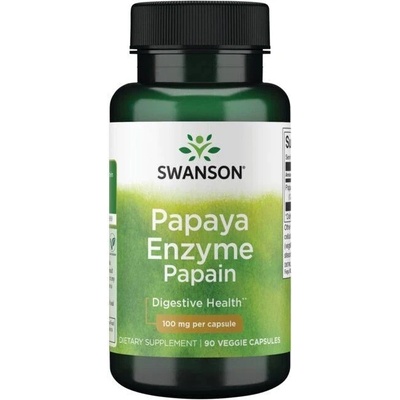 Swanson Papain Papaya Enzyme 100 mg 90 kapslí