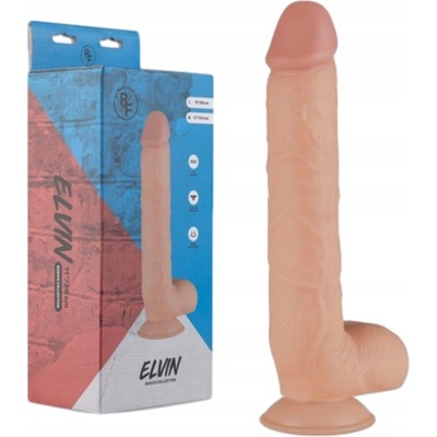 Real Fantasy Elvin veľké realistické dildo s prísavkou a semenníkmi 28 cm