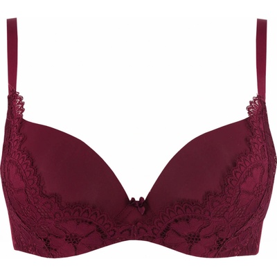 Venetta push-up podprsenka krajka V1105C vínová