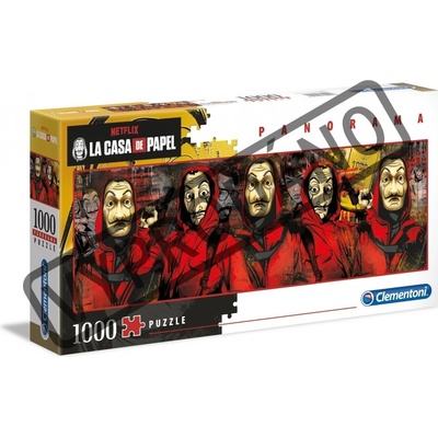 Clementoni 39545 NETFLIX La Casa de Papel panorama 1000 dílků