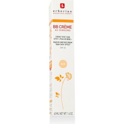 Erborian BB Make-up Care Face Cream SPF20 Nude 40 ml