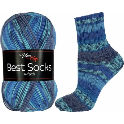 Vlna-hep Příze Best socks 7312 tmavší modrá