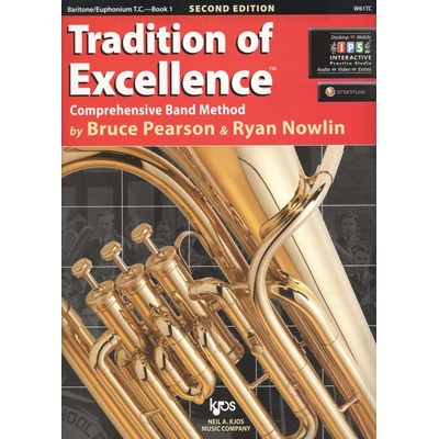 Tradition of Excellence 1 + Audio Video Online Baritone/Euphonium T.C.houslový klíč – Hledejceny.cz