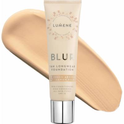 Lumene Blur 16h Longwear dlhotrvajúci make-up SPF15 3 Fresh Apricot 30 ml