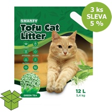 Smarty Tofu Cat Litter Green Tea 3 x 12 l