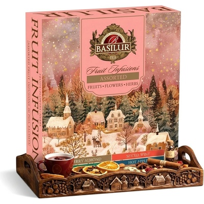 Basilur Christmas Fruit Vánoční kolekce ovocných čajů 40 x 1,8 g