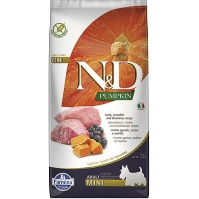 N&D Dog Pumpkin Adult Mini jahňa & čučoriedka 7 kg