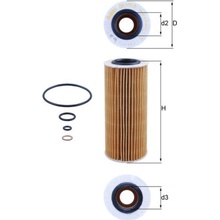 Olejový filter MAHLE ORIGINAL OX 177/3D (OX177/3D)