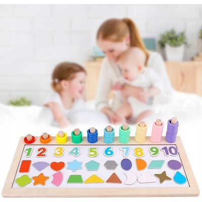 WOODEN TOYS MULTIFUNKČNÍ BOX S MAGNETICKOU TABULÍ
