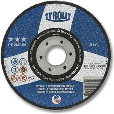 Kotuc Tyrolit 150x2,5mm, 41, A30Q-BFXA, ocel/nerez, 2in1 Premium ***