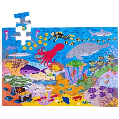 Bigjigs Toys Podlahové Podmořský svět 48 dielov