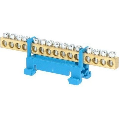 Eleman 1000008 Můstek N 15 (svorkovnice 15x16mm2), nekrytý IP00, modrý, 63A, na DIN