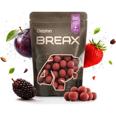 Delphin Boilies BreaX SweetBERRY Moruše Jahoda Švestka 300 g - 20 mm