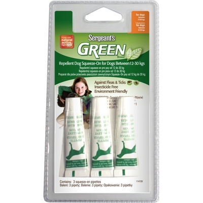 Sergeant's Green Spot-on pro psy 12-30 kg 3 x 5 ml