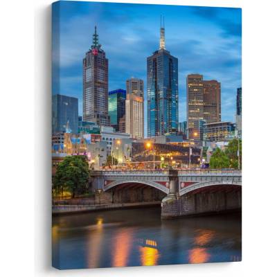 Obraz mesta Melbourne, jednodielny 30x40 cm