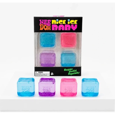 Schylling NeeDoh Mačkací kostky Mini Nice Ice Baby Teenie 4 ks