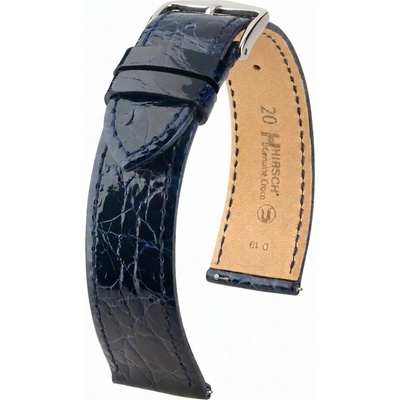 Hirsch Kožený řemínek genuine croco 01808180-2, modrý – Hledejceny.cz