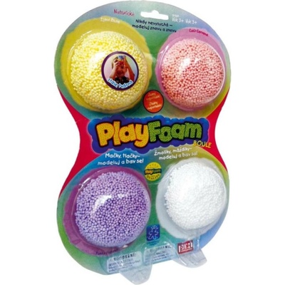 PlayFoam Modelína/Plastelína kuličková 4 barvy na kartě 18x27x4cm Playmobil