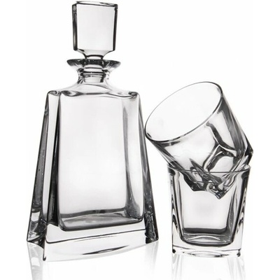 Fľaša sklo WHISKY +pohár 3dl 2ks 700 ml