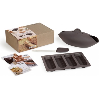 Lékué Kit Bread Starter Silikonová forma na chleba a bagety sada 600 ml