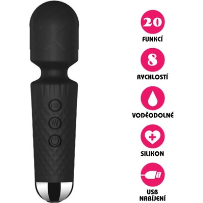 VšeNaSex.cz Masážní vibrátor USB Powerful Wand