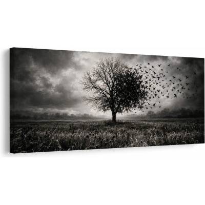 Dovido Obraz strom života v temné krajině - 120x60