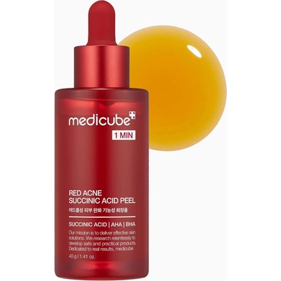 Medicube Red Acne Succinic Acid Peel Kyselinový peeling na nedokonalosti 40 g