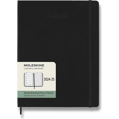 Moleskine B5 týdenní 2024-25 černý