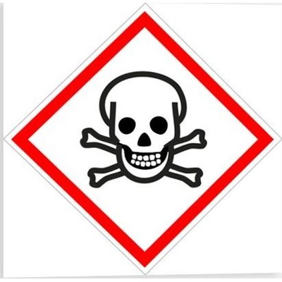 Traiva s.r.o TOXICKÉ - Symbol CLP (GHS) 06 Verze: Samolepka 37 x 37 mm tl. 0.1 mm - arch 40 ks - Kód: 04566