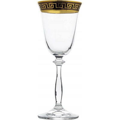Crystal Bohemia BOHEMIA ANGELA VERSO GOLD POHÁR NA VÍNO 6 x 185 ML