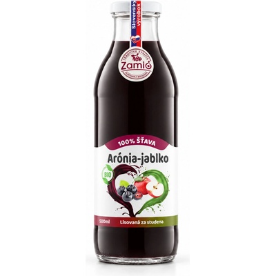 Zamio 100% ovocná šťava Bio Arónia Bio Jablko 0,5 l