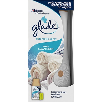 Glade automatic spray+náplň+baterie Pure Clean Linen 269 ml